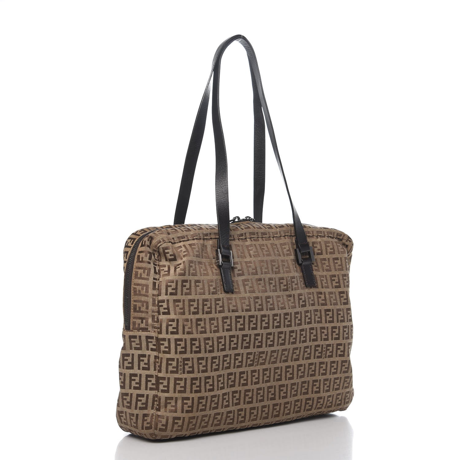 Fendi Zucchino Satchel Tobacco Beige 3 of 11