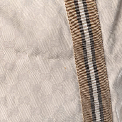Gucci GG Monogram Medium Web Handle Vertical Tote White 18 of 21