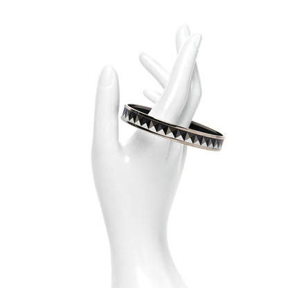 Hermes Enamel Printed Narrow Clous en Trompe l'Oeil Bracelet 70 2 of 5