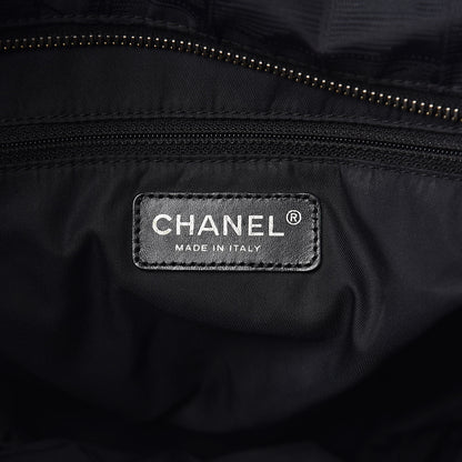 Chanel Nylon Large Travel Tote Black 6 of 13
