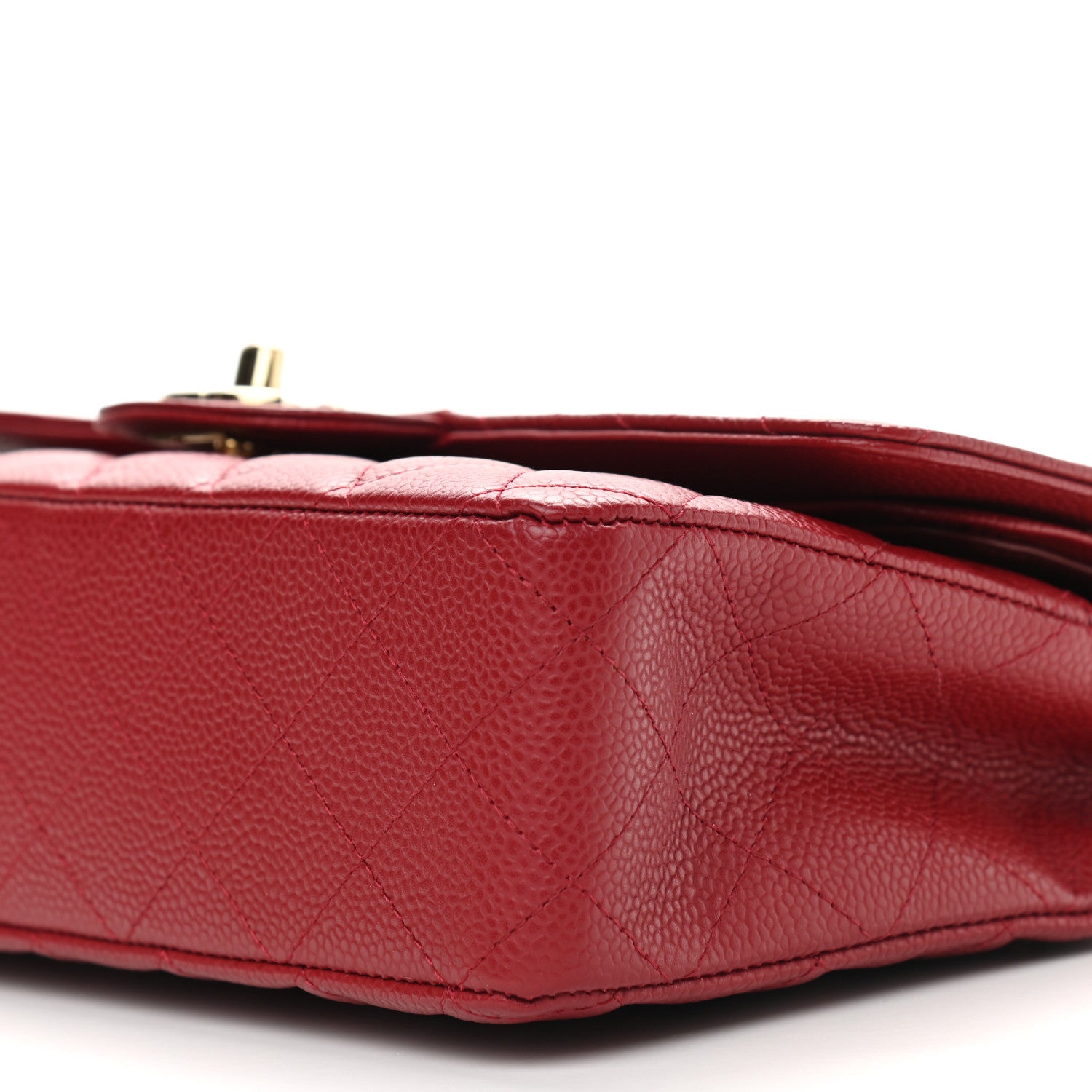 Chanel Caviar Quilted Medium Double Flap Red 11 of 11