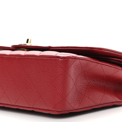 Chanel Caviar Quilted Medium Double Flap Red 11 of 11