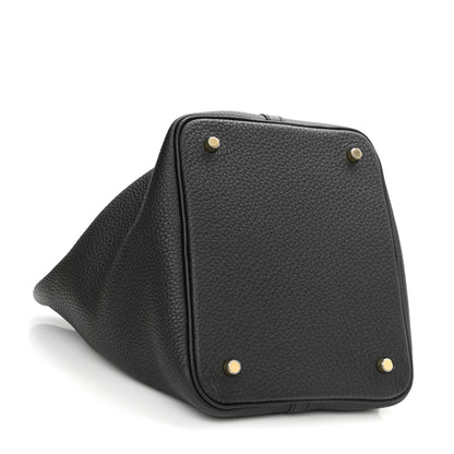 Hermes Taurillon Clemence Picotin Lock 22 MM Black 4 of 10