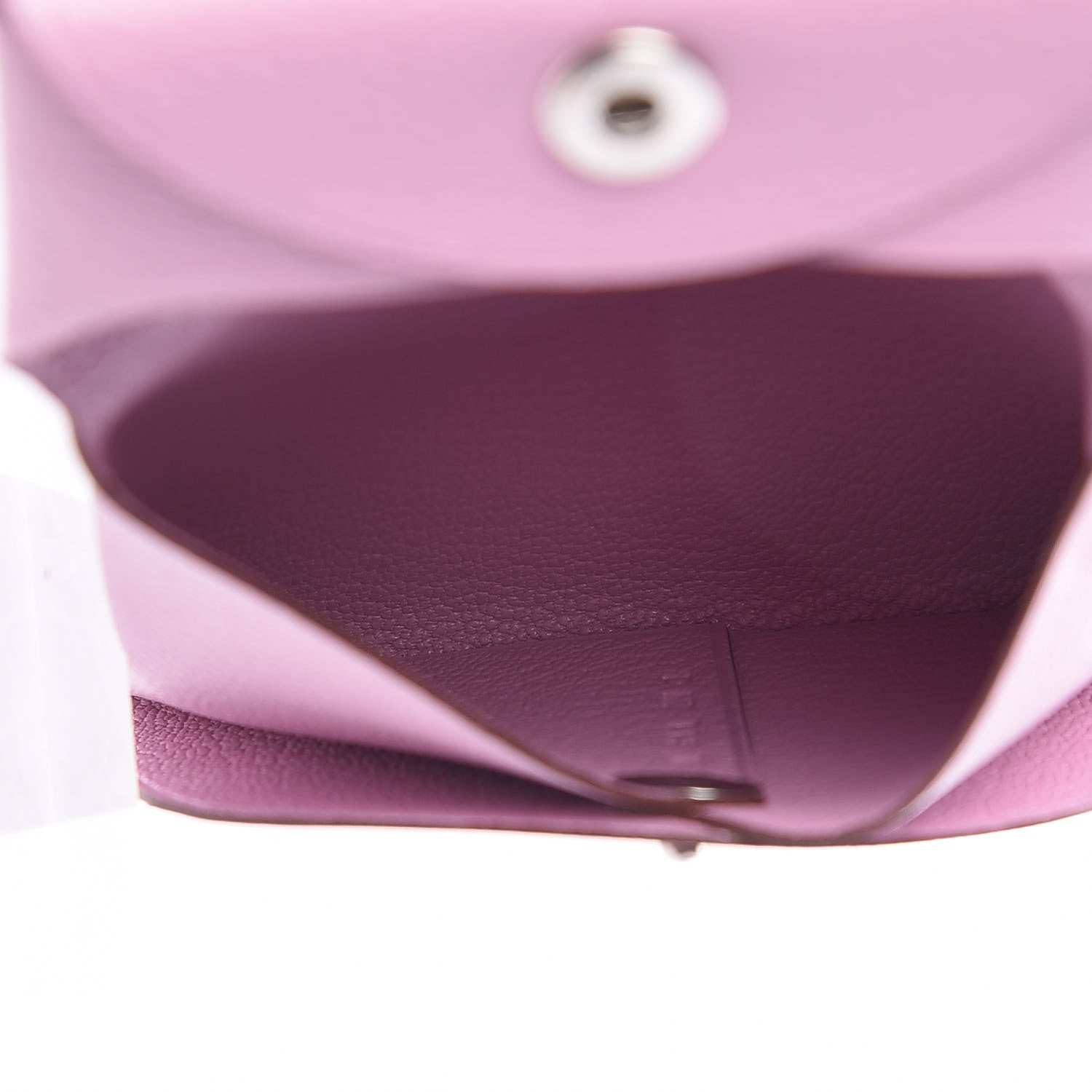 Hermes Chevre Mysore Bastia Coin Purse Mauve Sylvestre 5 of 8