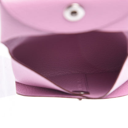Hermes Chevre Mysore Bastia Coin Purse Mauve Sylvestre 5 of 8