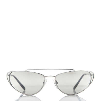 Prada Cat Eye Sunglasses SPR 62V Silver 2 of 9
