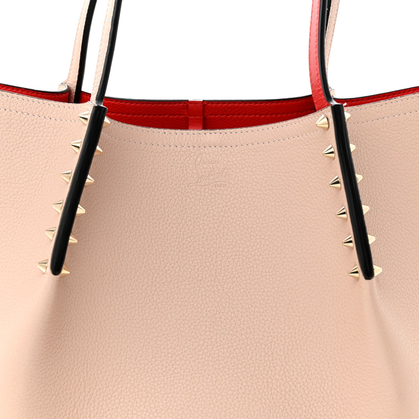 Calfskin Spiked Small Cabarock Shopper Tote Rose De Chine
