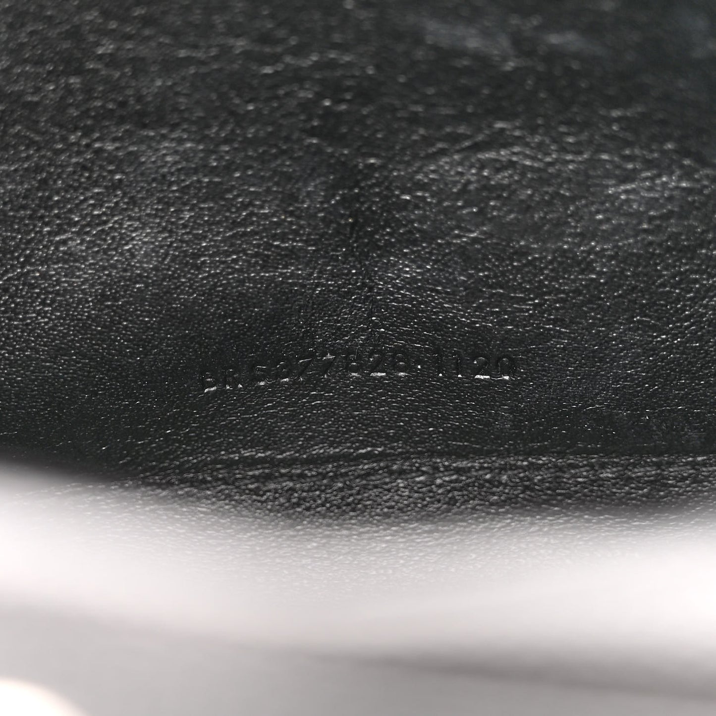 Grain De Poudre Matelasse Chevron Monogram Chain Wallet Black