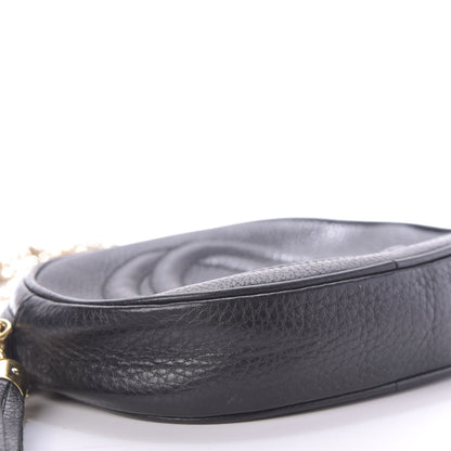 Gucci Pebbled Calfskin Mini Soho Chain Bag Black 6 of 11