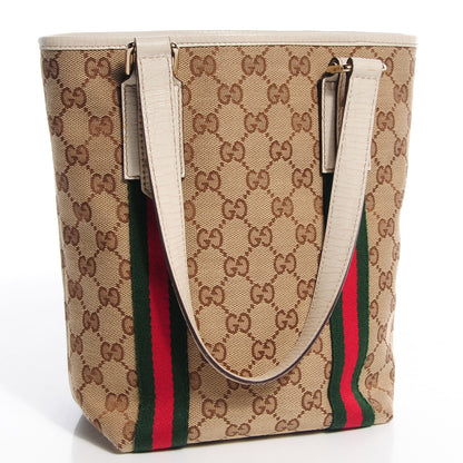 Gucci Monogram Web Small Jolicoeur Shopper Tote Off White 3 of 8