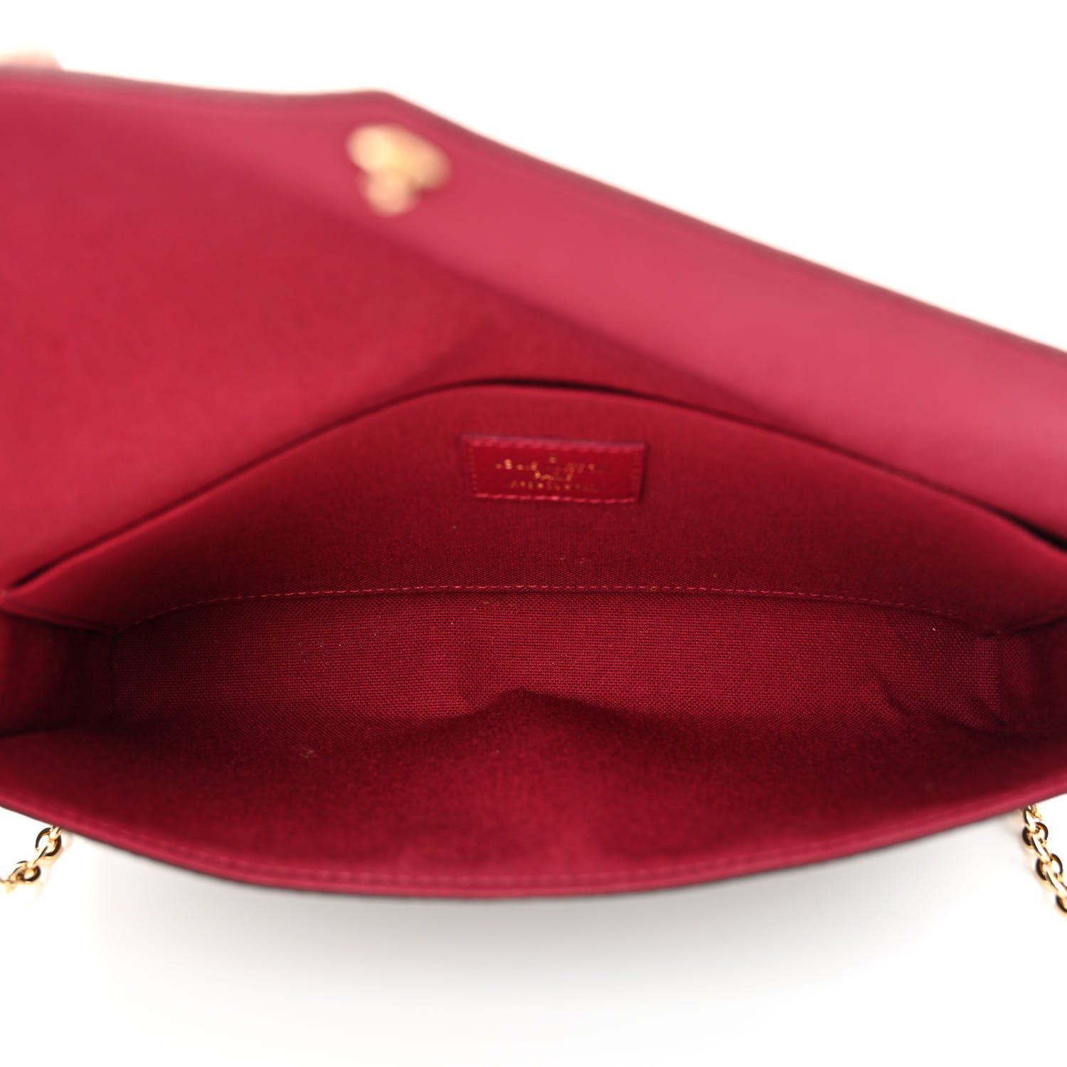 Louis Vuitton Monogram Pochette Felicie Chain Wallet Fuchsia 11 of 29