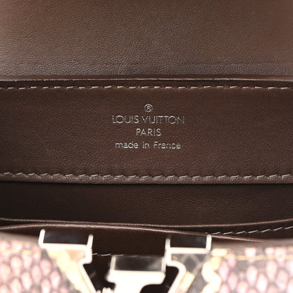 Louis Vuitton Metallic Snakeskin Capucines Mini Dore 7 of 15