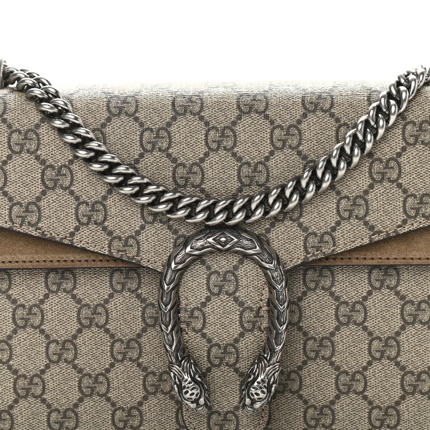 GG Supreme Monogram Small Dionysus Shoulder Bag Taupe