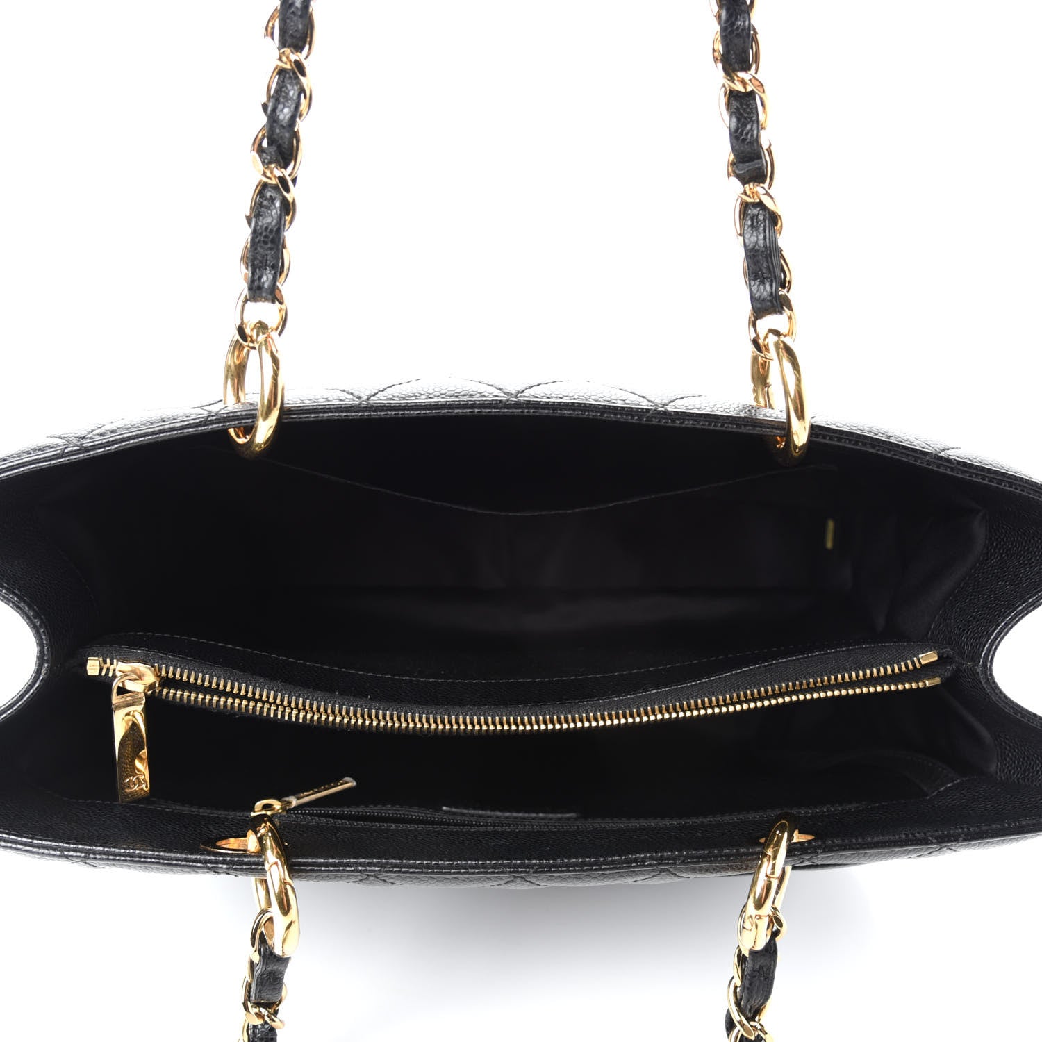 Chanel Caviar Quilted Grand Shopping Tote GST Black 5 of 10