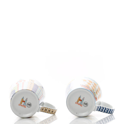 Hermes Porcelain Epopee Mug Set of 2 4 of 10
