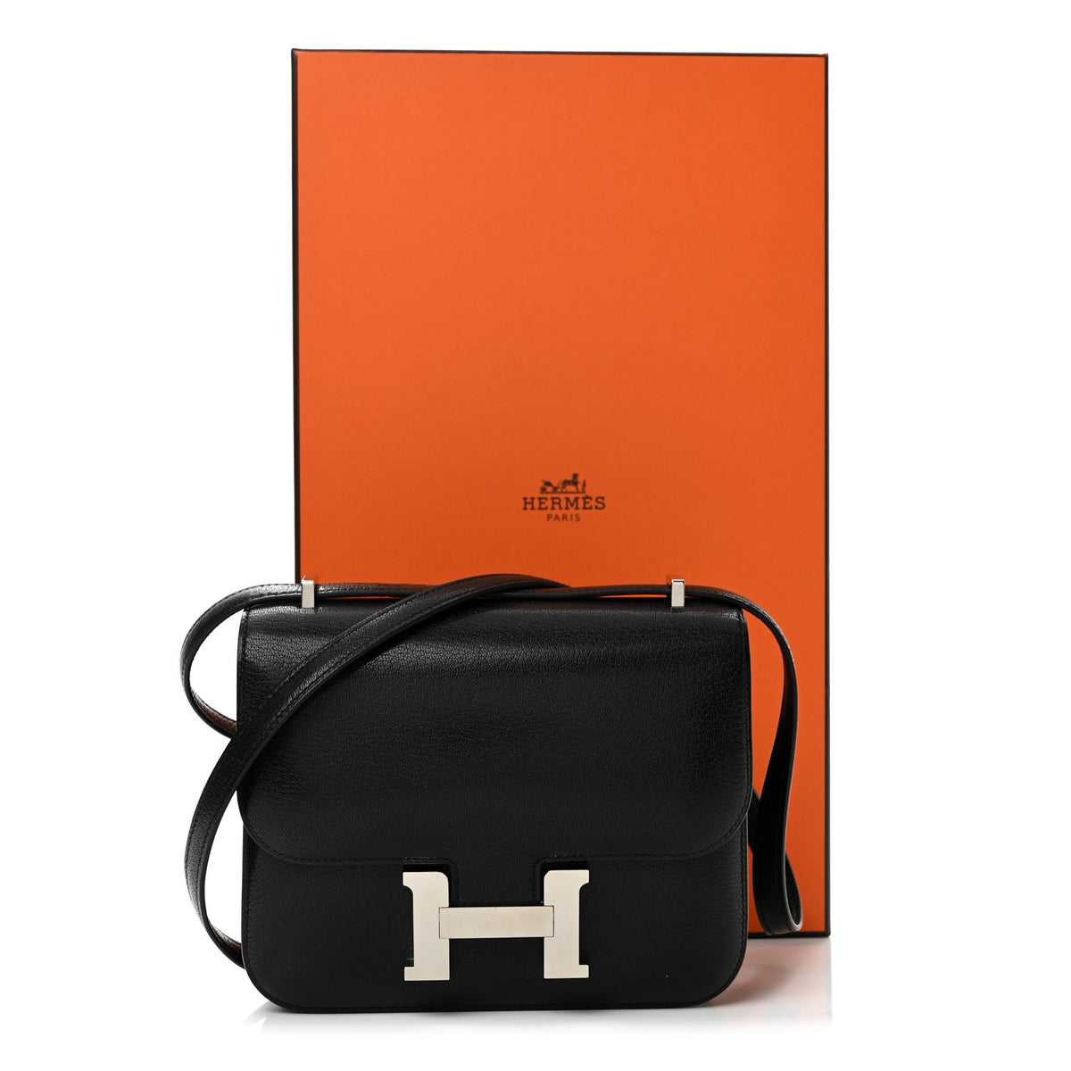 Hermes Chevre Chamkila Constance 18 Black 13 of 13