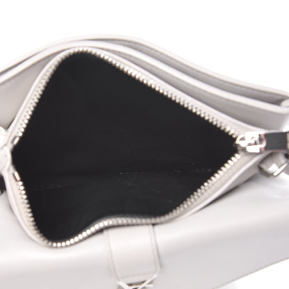 Saint Laurent Calfskin Monogram Tri Pocket Crossbody Bag Grey 5 of 11