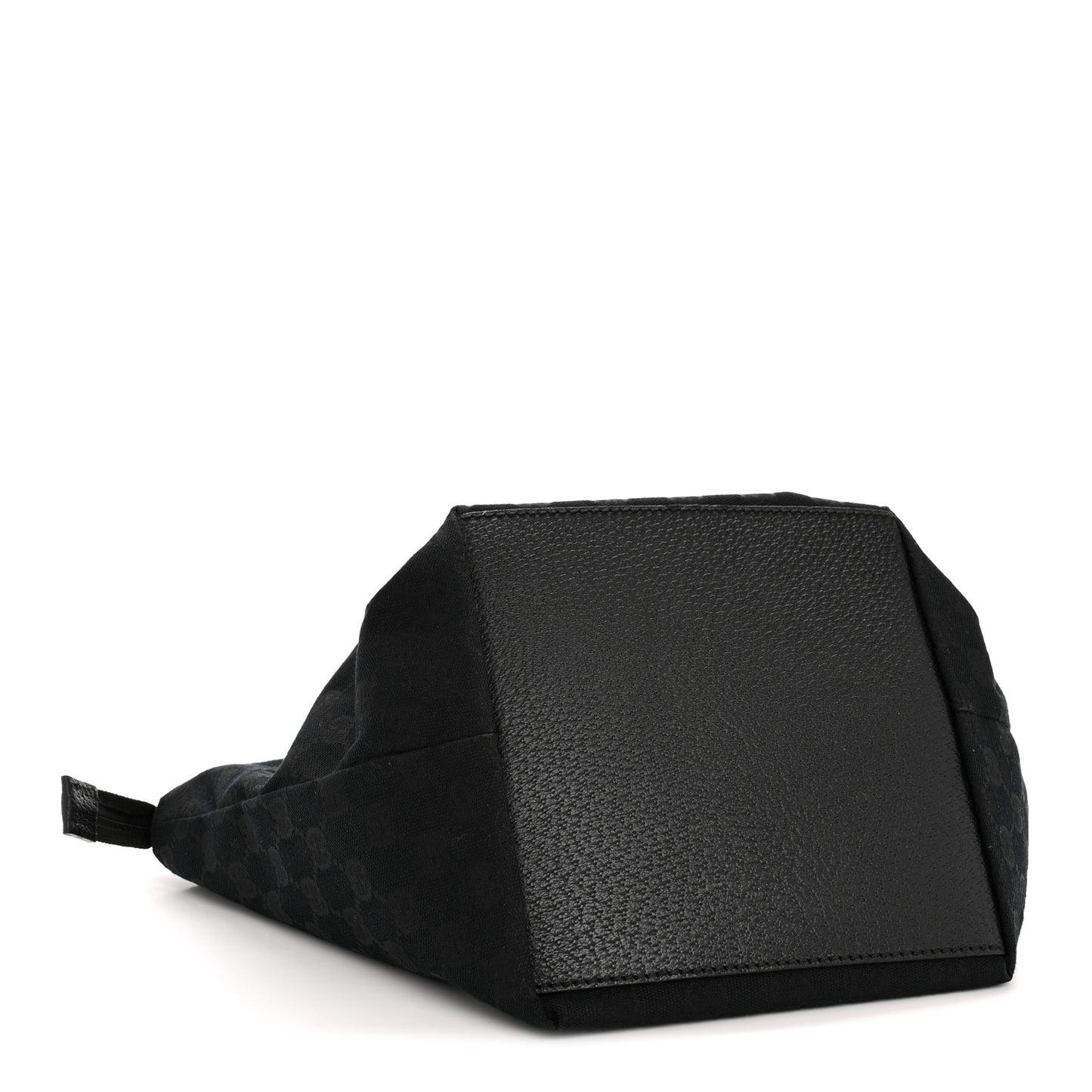GG Monogram Small Web Handle Bucket Tote Black