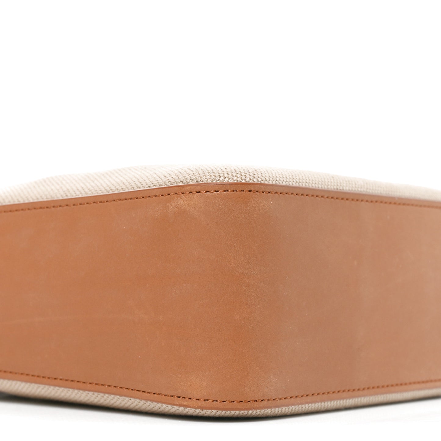 Canvas Calfskin Small Bucket Bag Desert Dust Brick