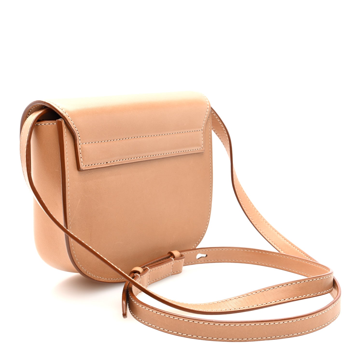 Saint Laurent Smooth Vintage Calfskin Small Kaia Satchel Brown Gold 3 of 10