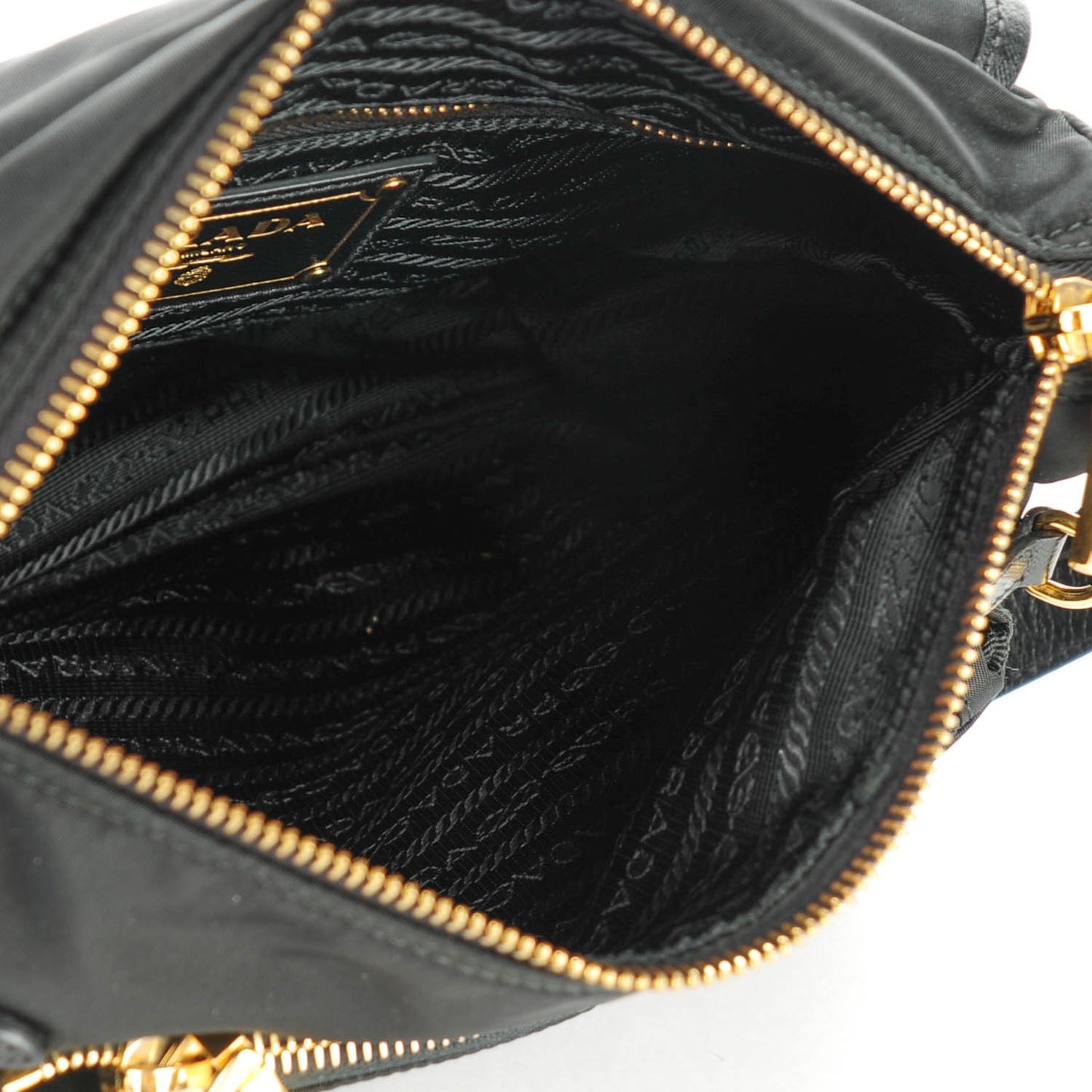 Tessuto Nylon Saffiano Messenger Nero Black