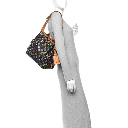 Louis Vuitton Monogram Multicolor Petit Noe Black 2 of 10