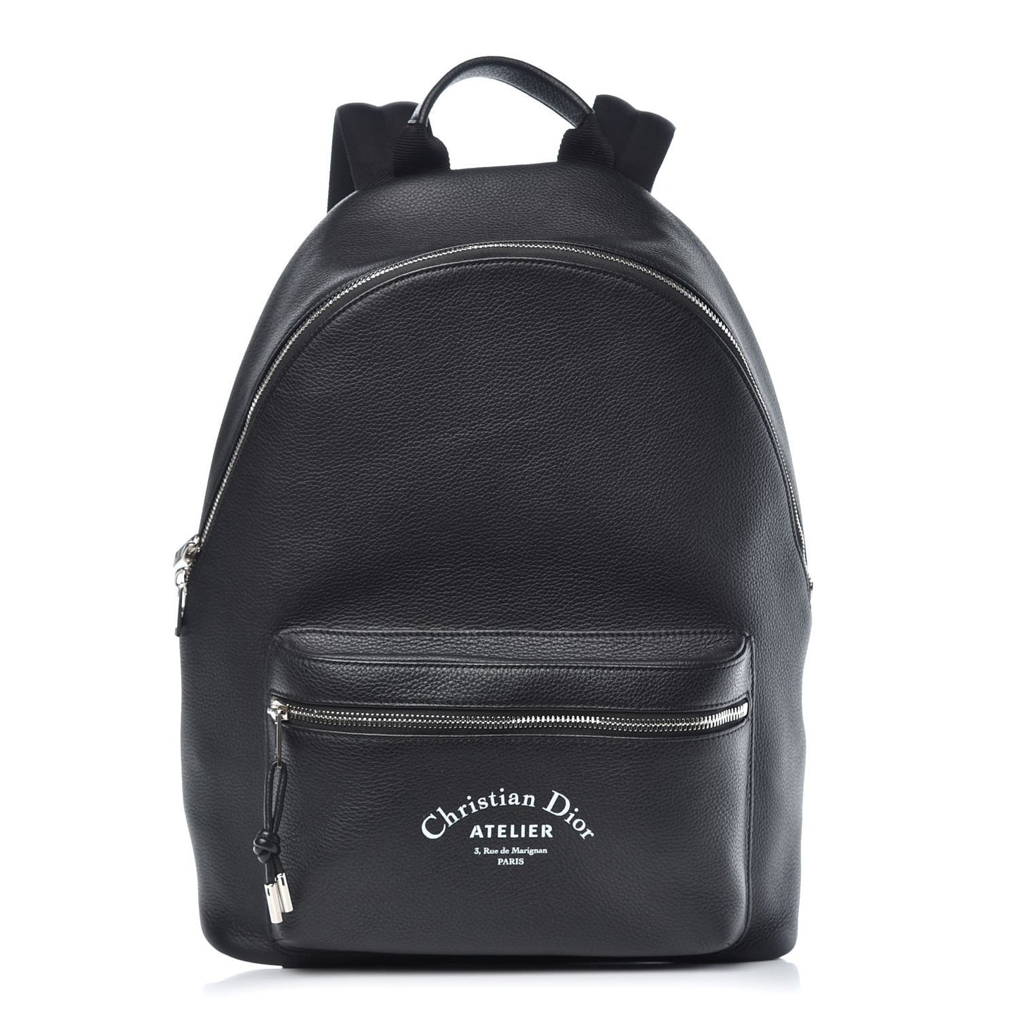 Grained Calfskin Rider Backpack Black