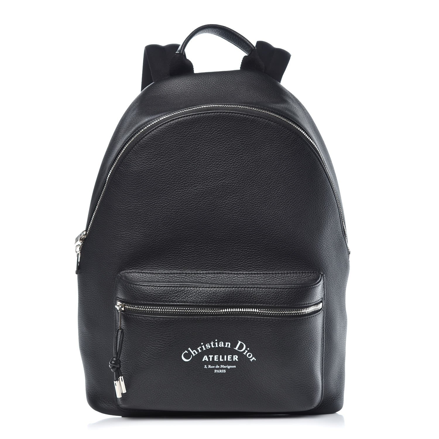 Christian Dior Grained Calfskin Rider Backpack Black 1 of 7