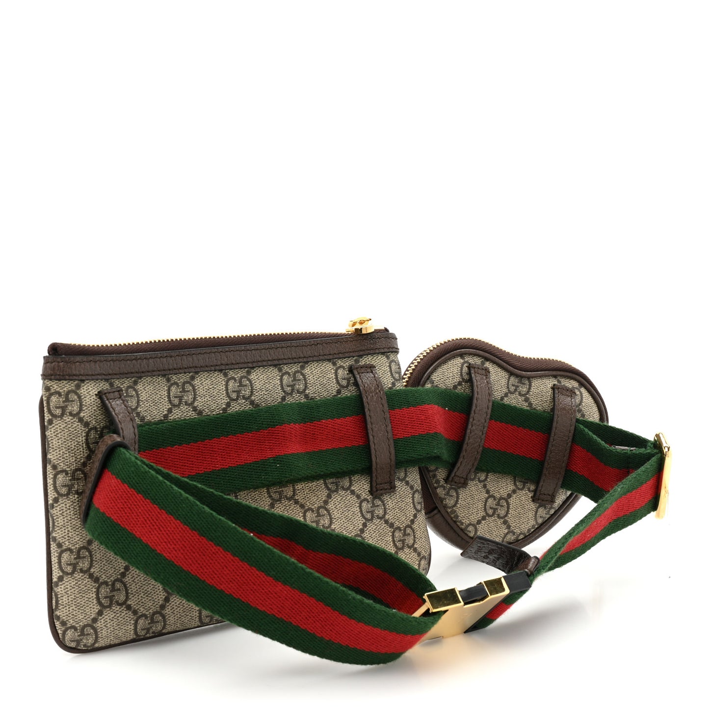 GG Supreme Monogram Web Ophidia Utility Belt 100 40 Beige Ebony New Acero