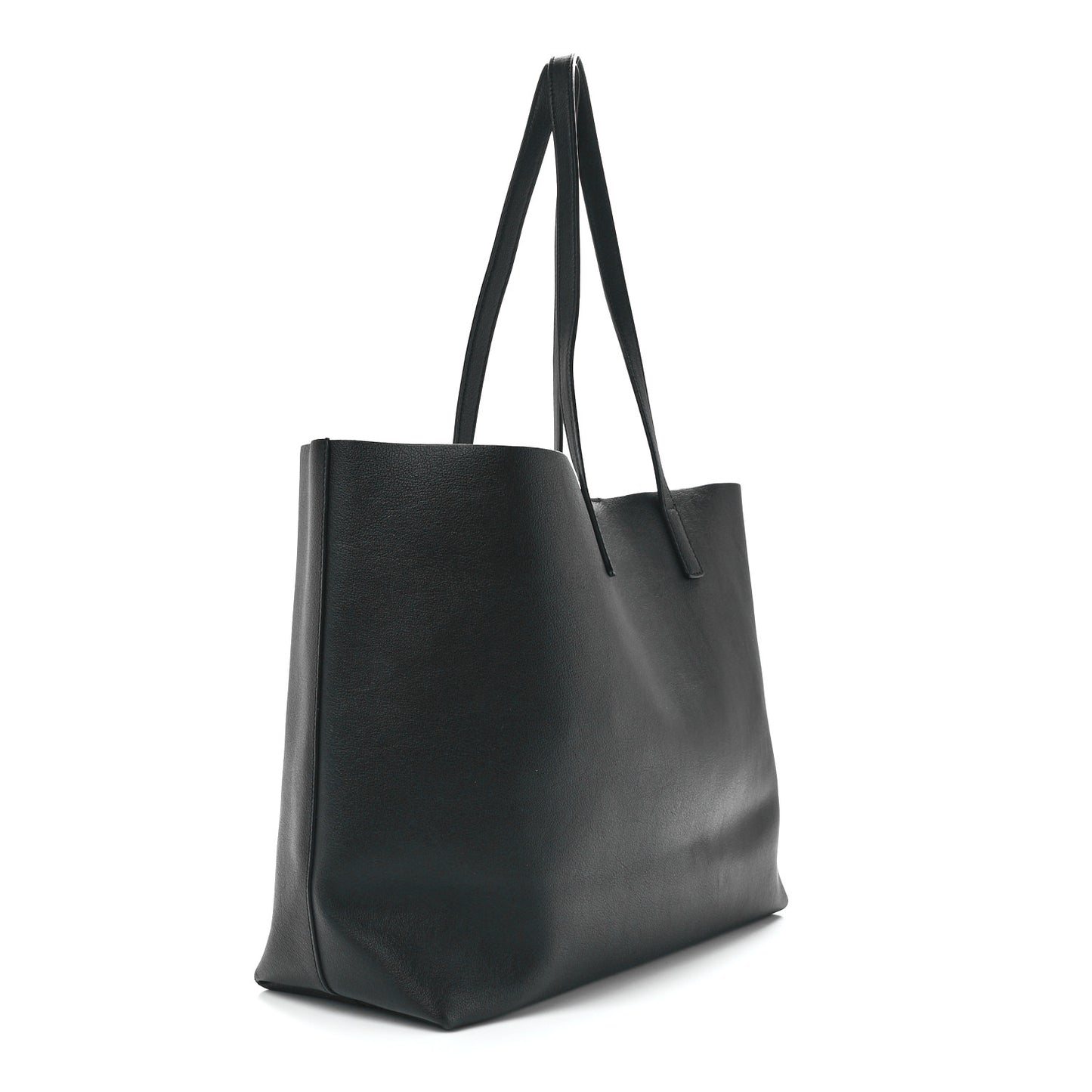 Calfskin Large Shopping Tote Black