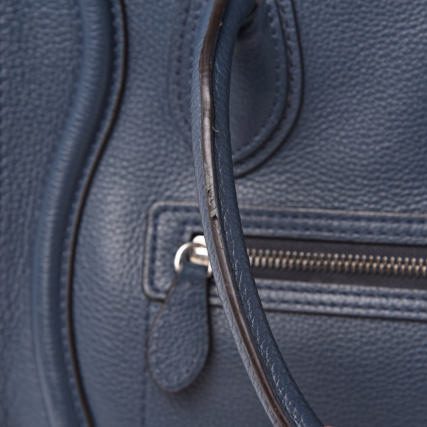 Drummed Calfskin Micro Luggage Orage