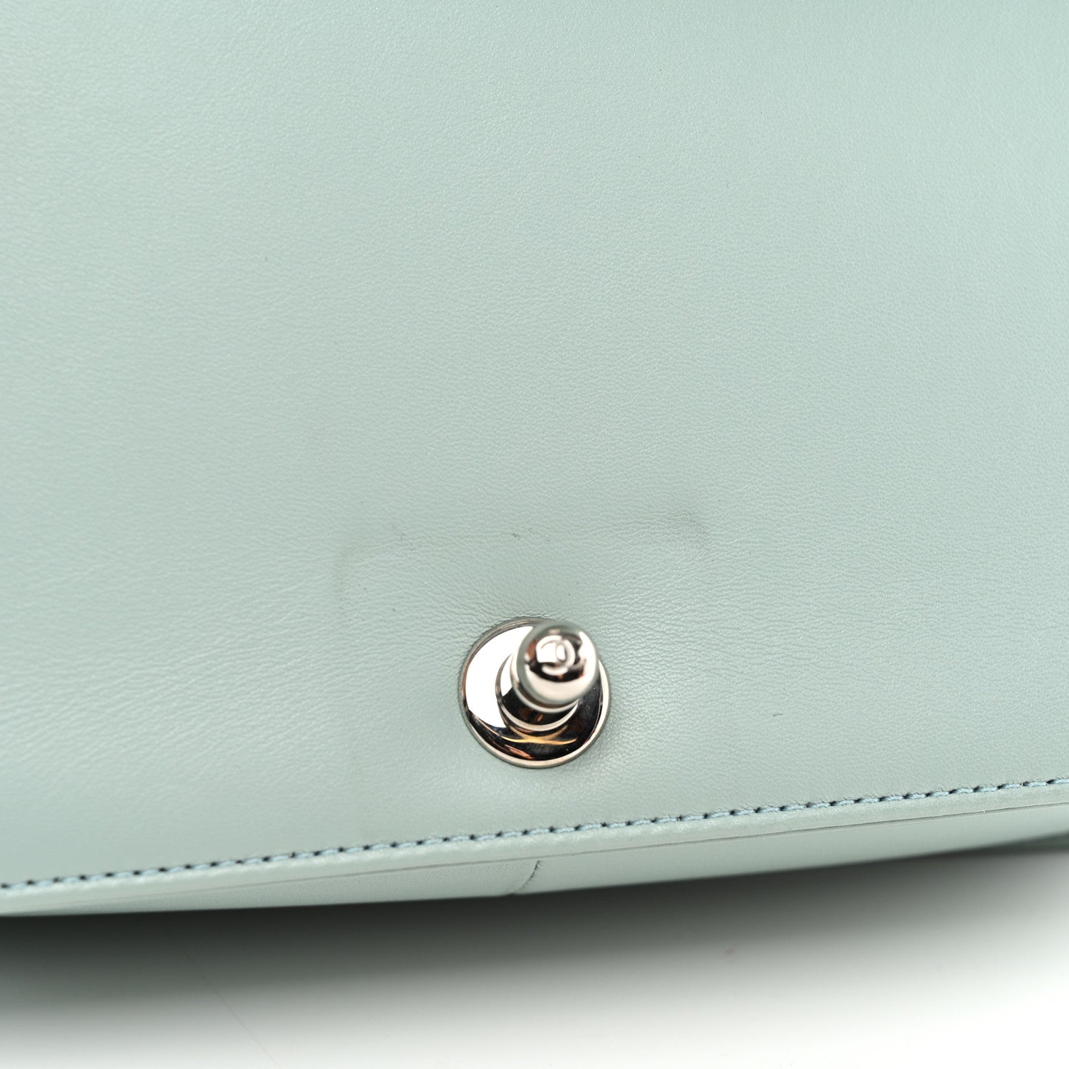 Chanel Lambskin Quilted Medium Boy Flap Light Blue 11 of 11