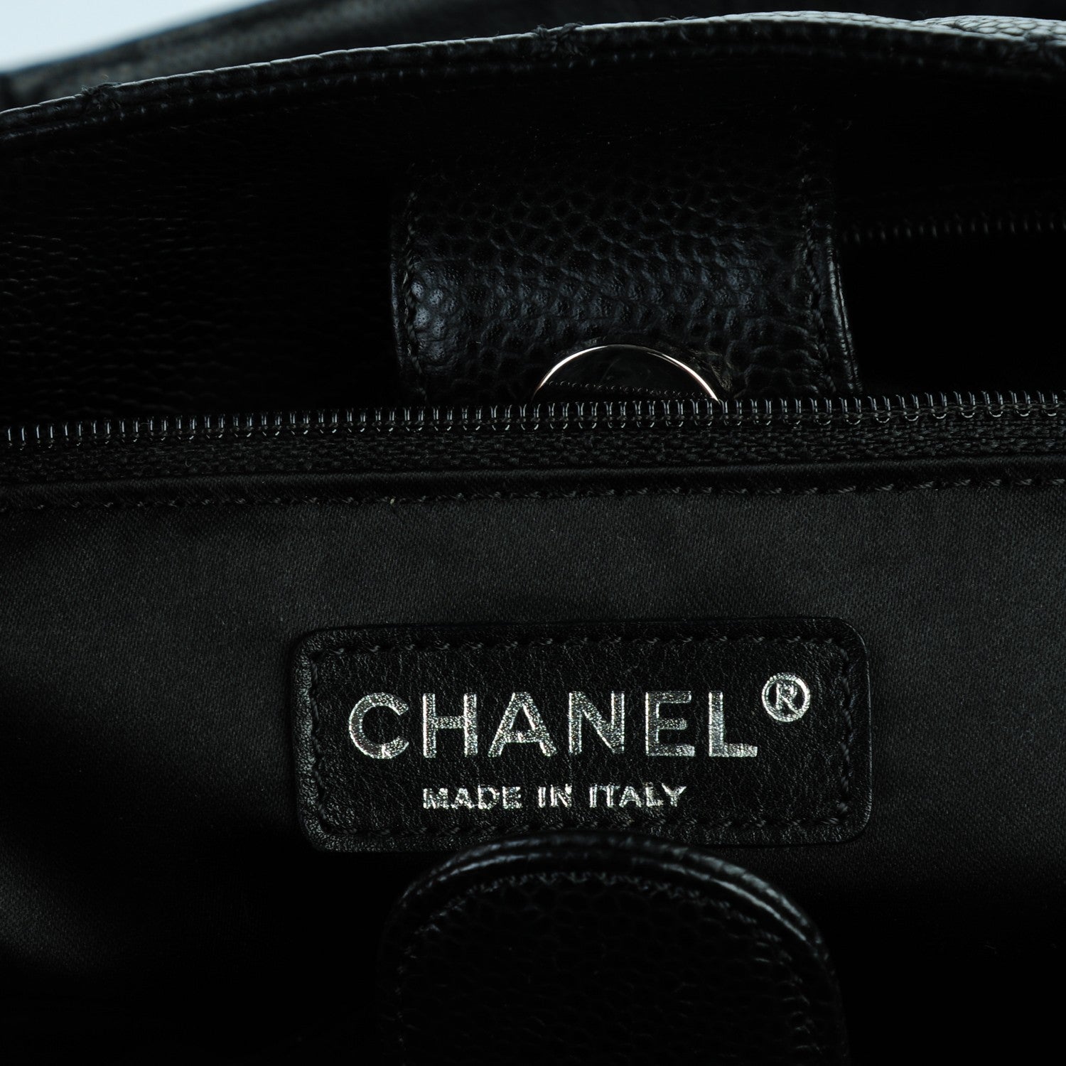 Chanel Caviar Quilted Petit Shopping Tote PST Black 6 of 7
