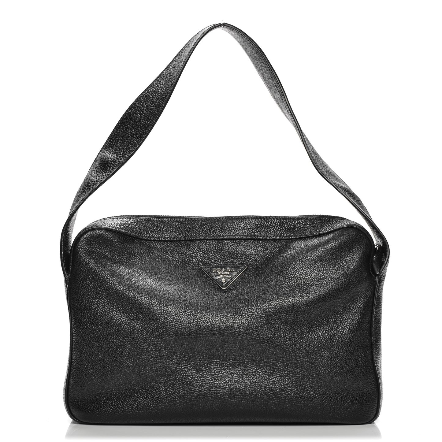 Vitello Daino Shoulder Bag Nero Black