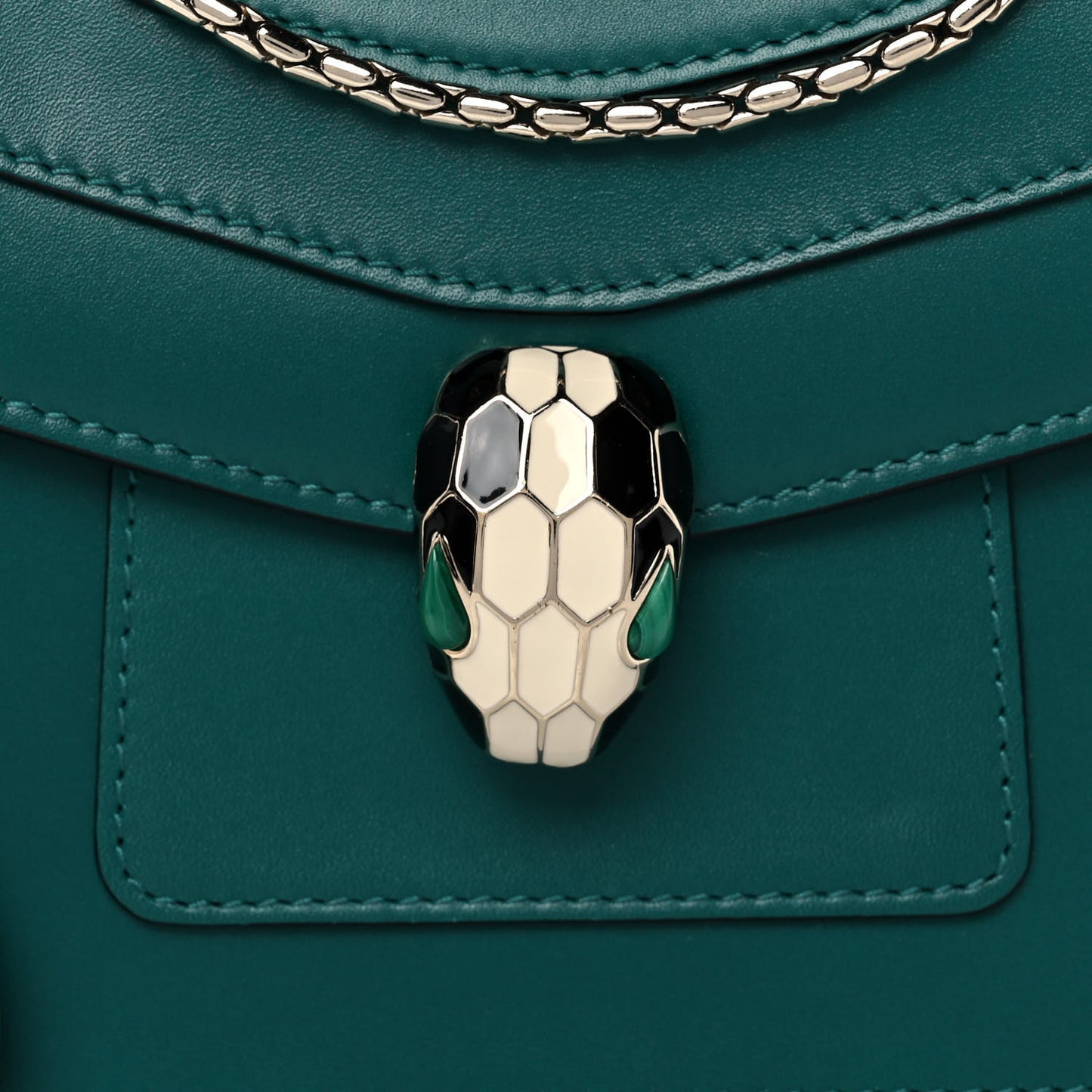 Calfskin Serpenti Forever Crossbody Bag Emerald Green