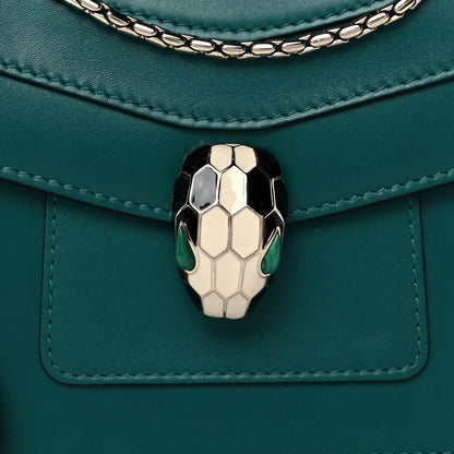 Bulgari Calfskin Serpenti Forever Crossbody Bag Emerald Green 12 of 12