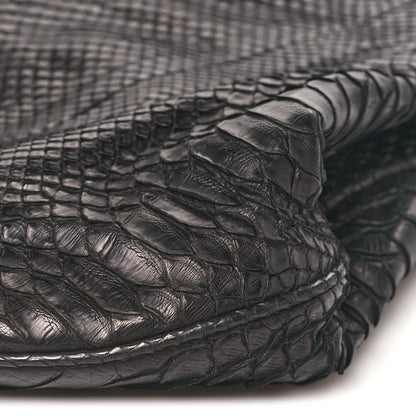 Chanel Snakeskin Rock and Chain Hobo Black 10 of 10