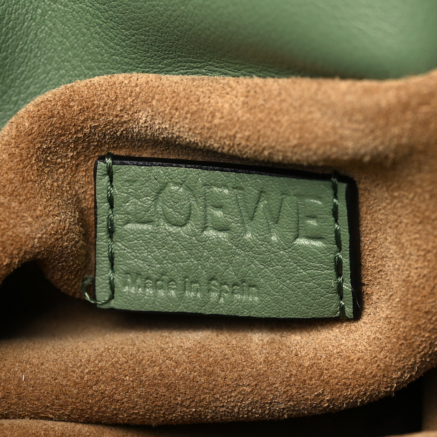 Loewe Calfskin Mini Flamenco Knot Clutch Rosemary 6 of 11