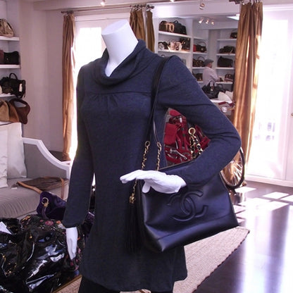 Chanel Lambskin Shopper Black 2 of 5