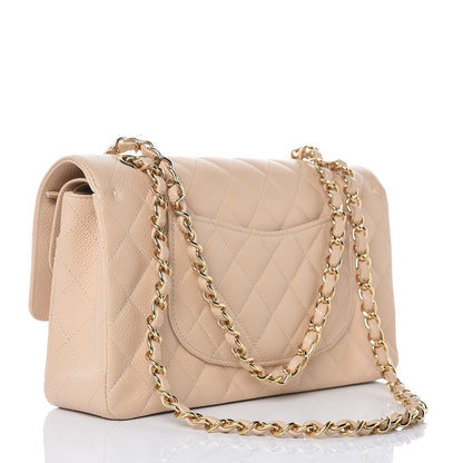 Chanel Caviar Quilted Medium Double Flap Beige Clair 3 of 8