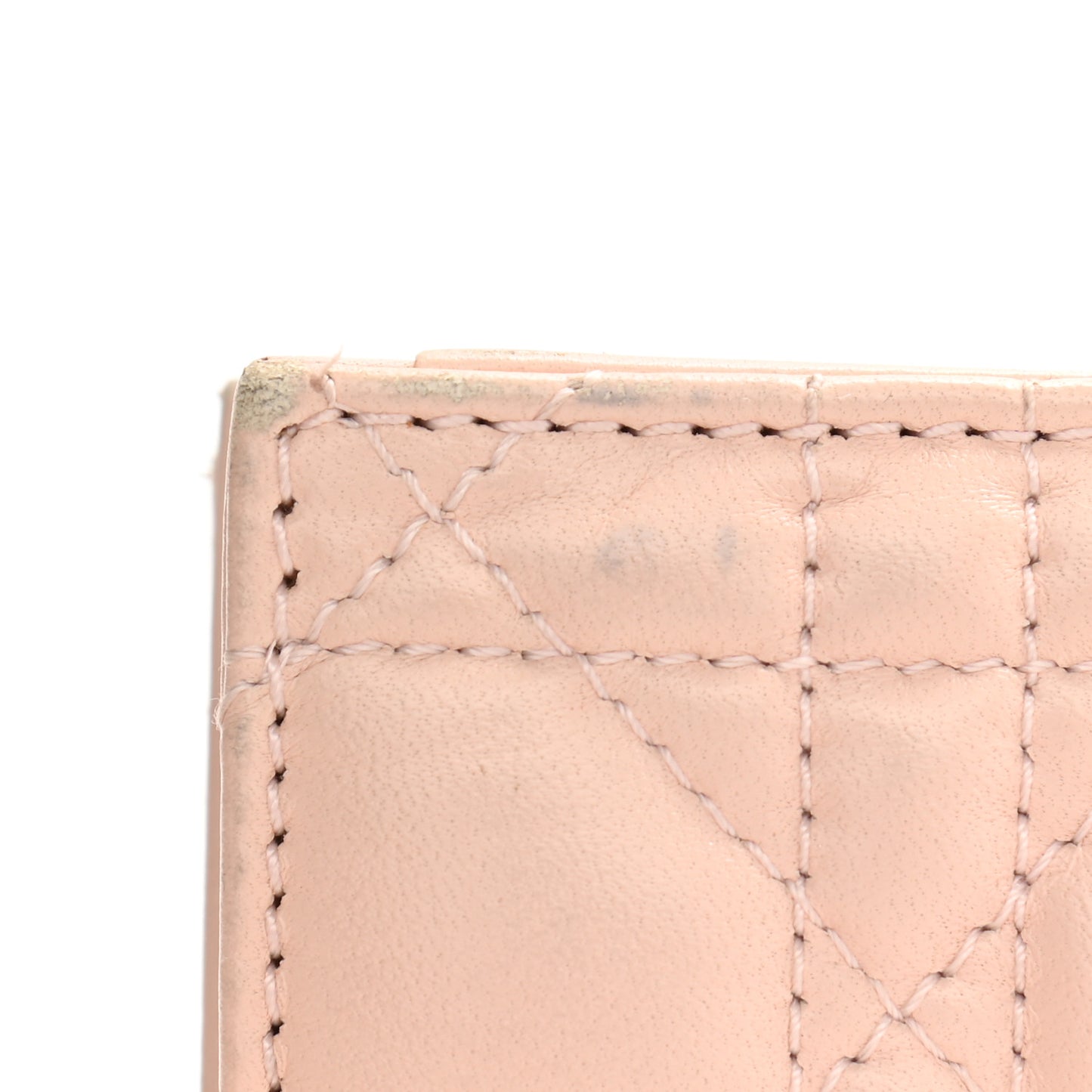 Lambskin Cannage Lady Dior Convertible Clutch Pink