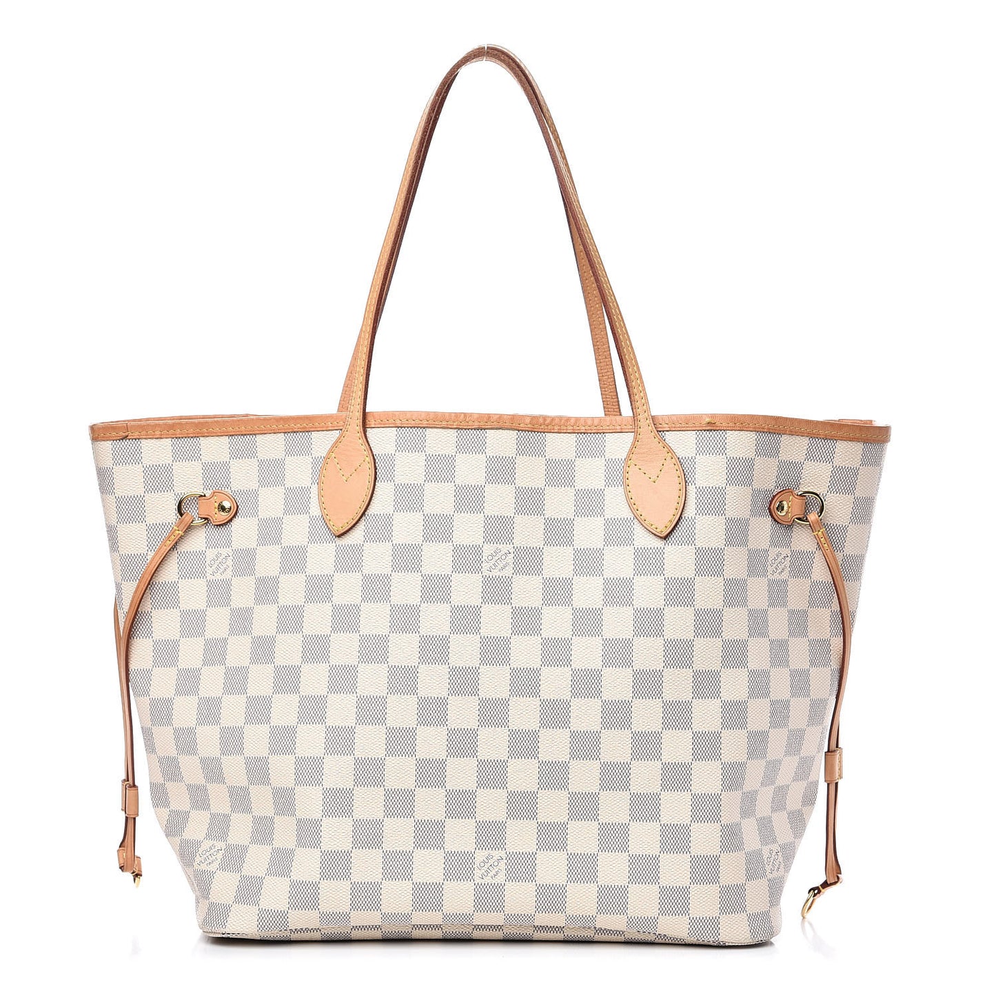 Damier Azur Neo Neverfull MM Rose Ballerine