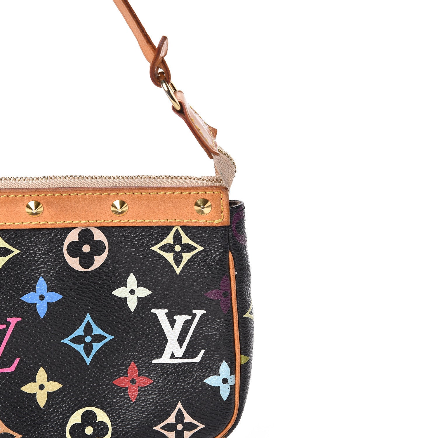 Louis Vuitton Monogram Multicolor Pochette Accessories Black 11 of 11
