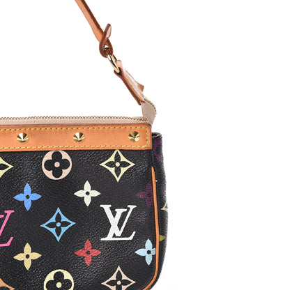 Louis Vuitton Monogram Multicolor Pochette Accessories Black 11 of 11