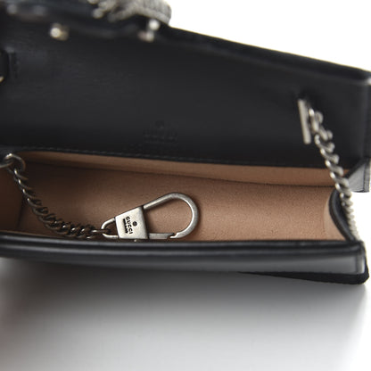 Gucci Velvet Super Mini Dionysus Shoulder Bag Black 5 of 9
