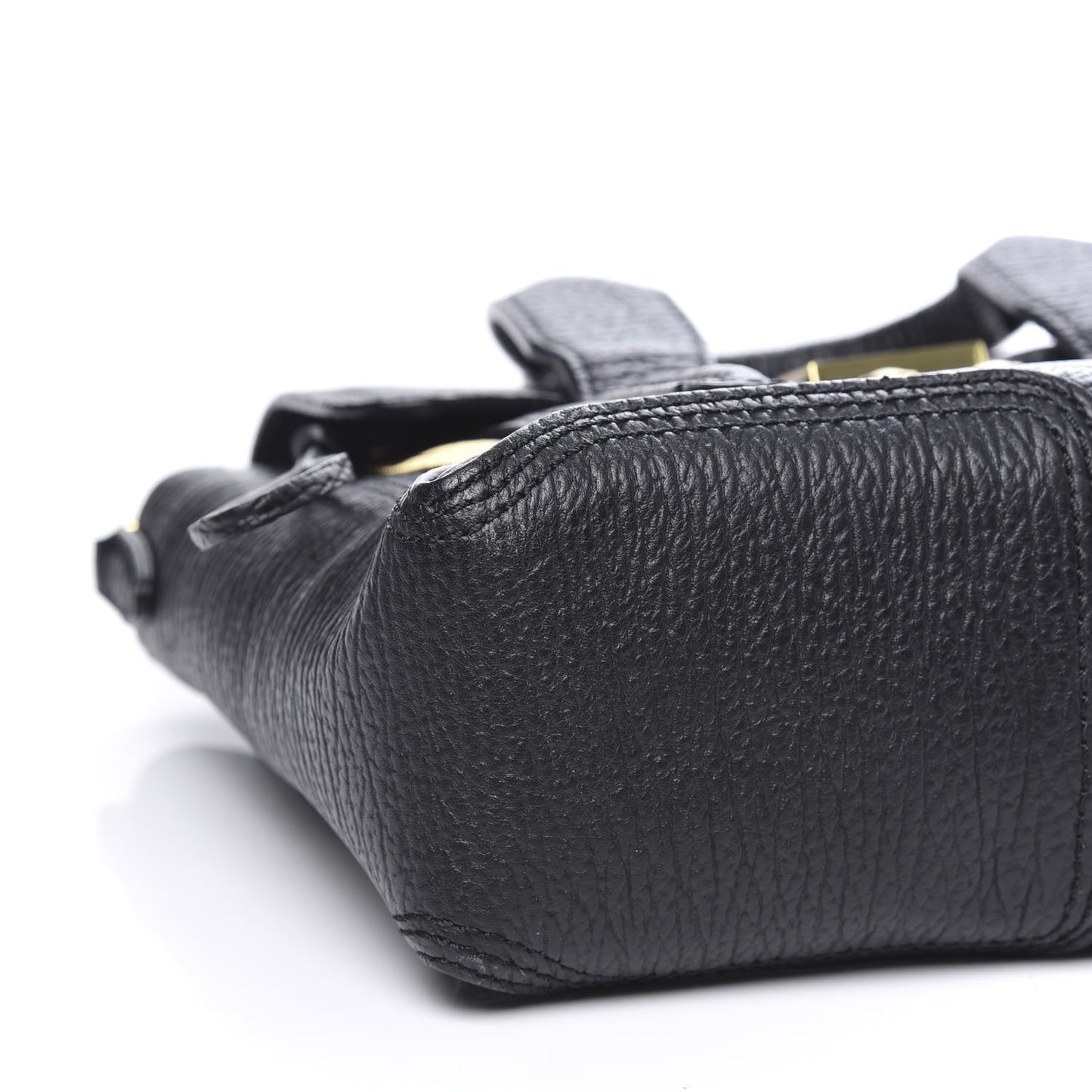 3.1 Textured Calfskin Mini Pashli Satchel Black