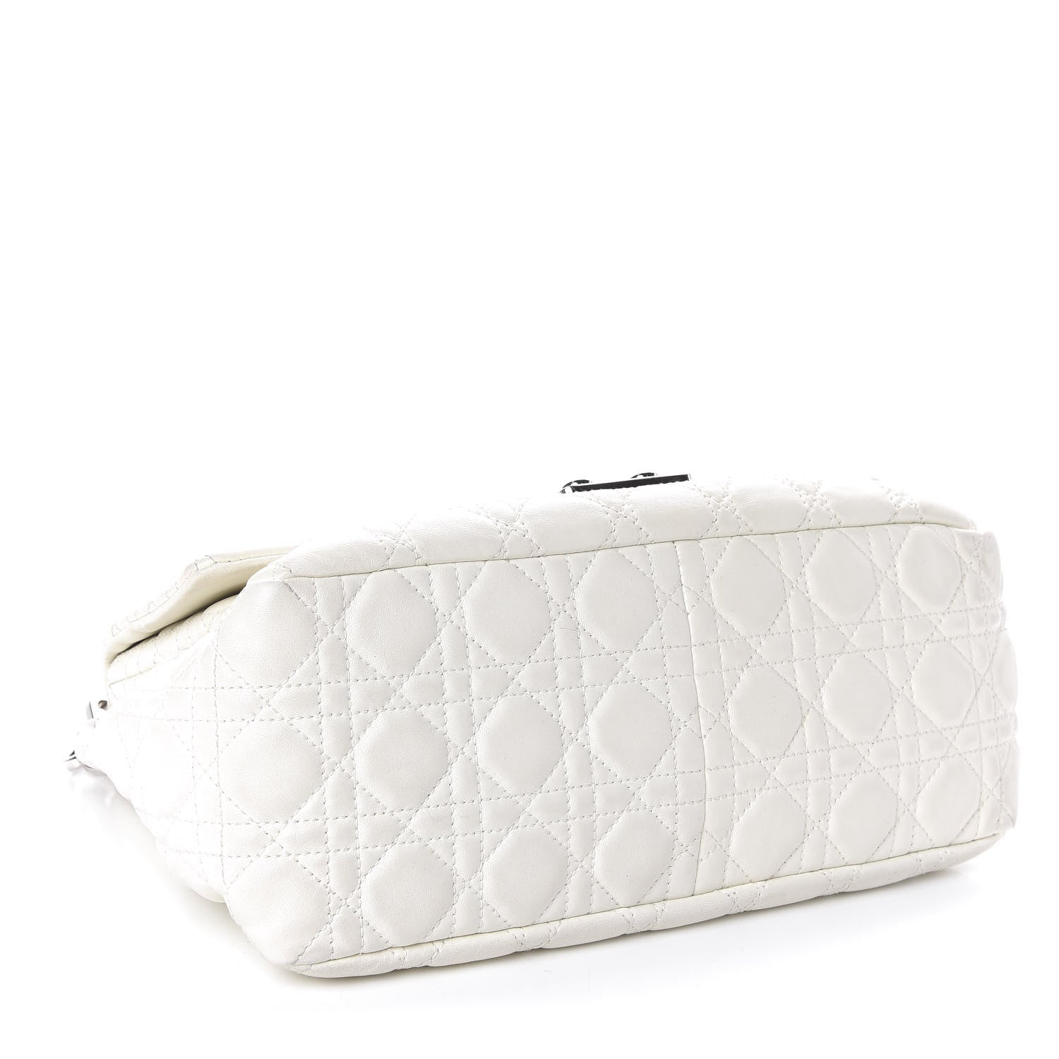Christian Dior Lambskin Cannage Medium New Lock Flap White 4 of 11