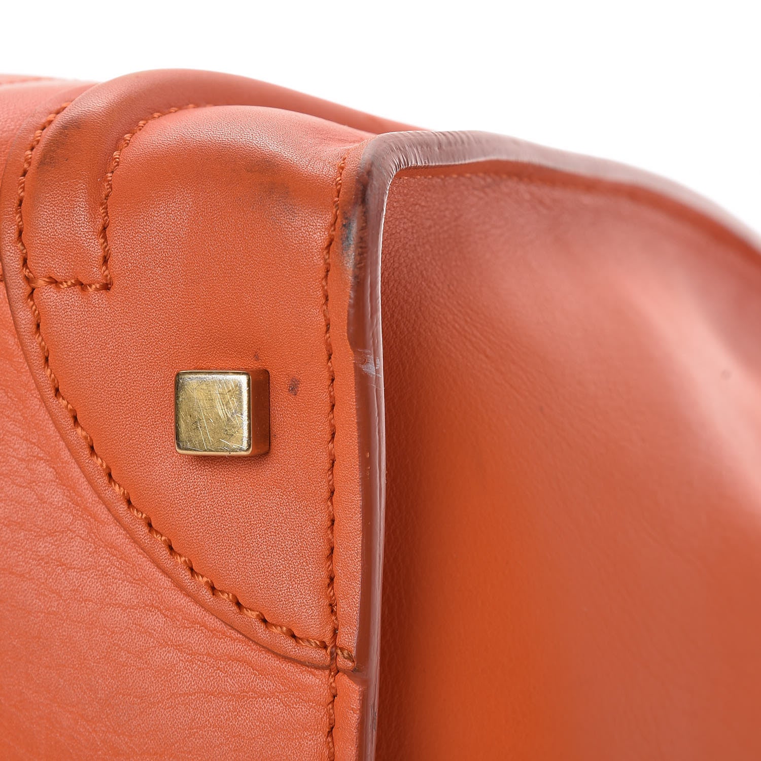 Celine Smooth Calfskin Mini Luggage Bright Orange 22 of 24