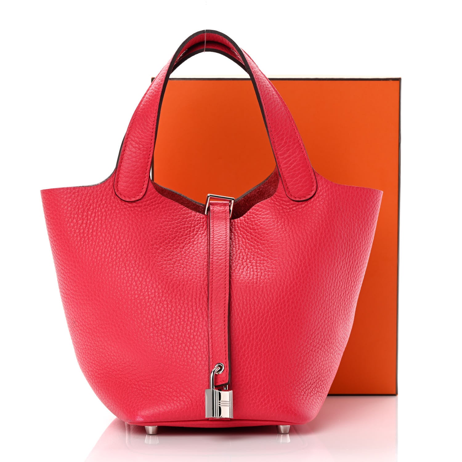 Hermes Taurillon Clemence Picotin Lock 18 PM Rose Extreme 15 of 15