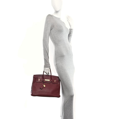 Hermes Fjord BIRKIN 35 Rouge H 2 of 16